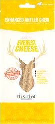 this and that Canine Company North Country Natural Shed Everest Cheese Enhanced Split Elk Antler Chew Dog Treat, X-Large