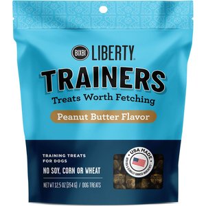 BIXBI Liberty Trainers Peanut Butter Dog Treats, 12.5-oz bag