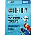 BIXBI Liberty Freeze Chicken & Salmon Recipe Dried Topper & Dog Treat, 4.5-oz bag