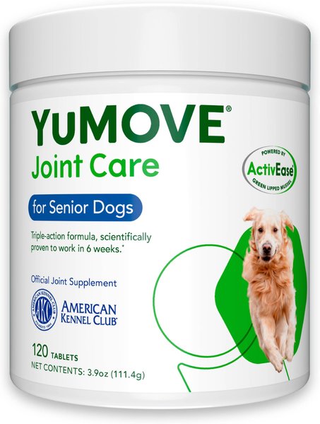 YuMOVE Joint Health Chewable Tablet Supplement for Senior Dogs, 120 count slide 1 of 6
