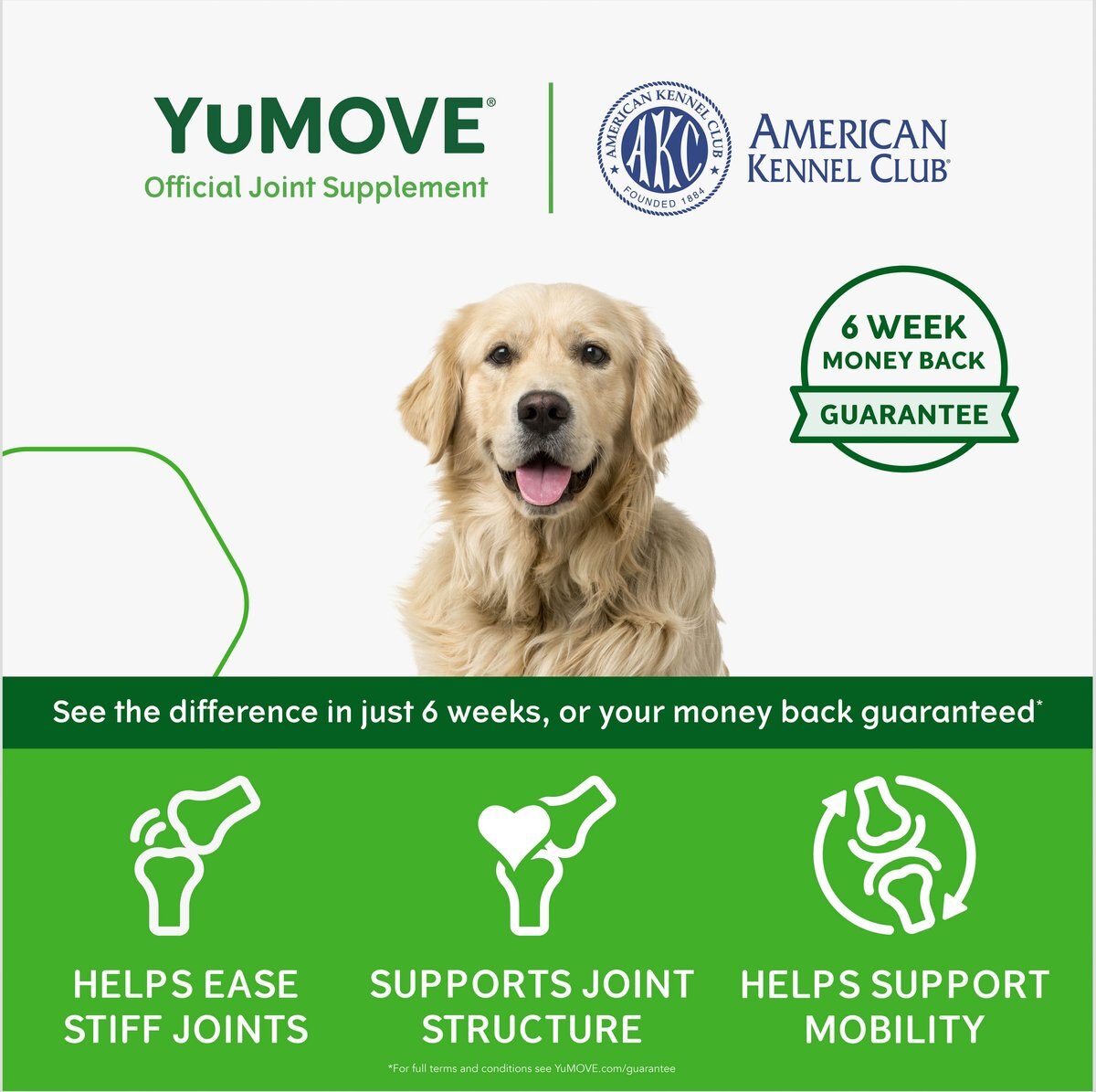 Vetnique Labs YuMOVE Mobility Hip & Joint Care Chewable Tablet Supplement for Adult Dogs