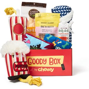 Goody Box Movie Night Dog Toys & Treats, Medium/Large