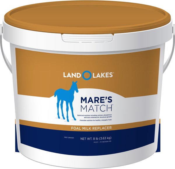 Land O'Lakes Mare’s Match Foal Milk Replacer Powder Horse Supplement, 8-lb tub slide 1 of 1