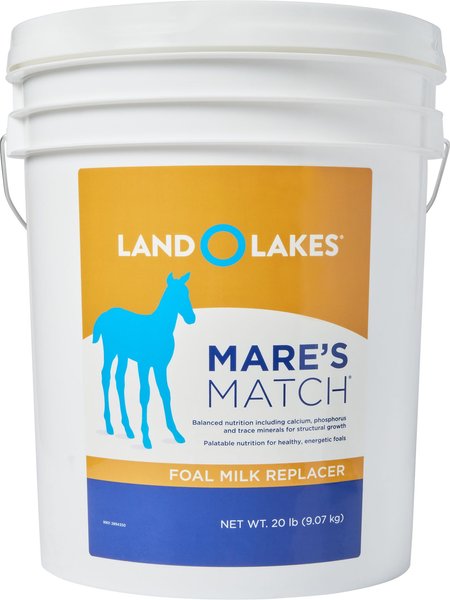 Land O'Lakes Mare’s Match Foal Milk Replacer Powder Horse Supplement, 20-lb pail slide 1 of 1