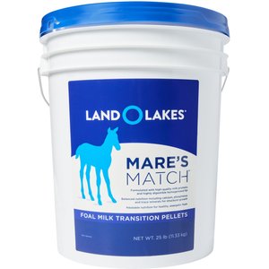 Land O'Lakes Marees Match Foal Milk Replacer Foal Transition Pellet Horse Supplement, 25-lb pail