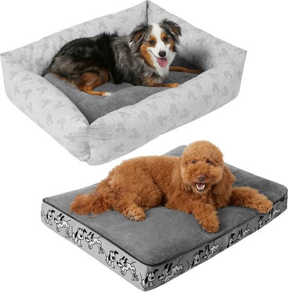 Disney Mickey Bolster + Pluto Pillow Cat & Dog Bed, Large slide 1 of 9