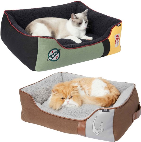 STAR WARS BOBA FETT Bolster + THE MANDALORIAN Bolster Dog & Cat Bed, Medium slide 1 of 9