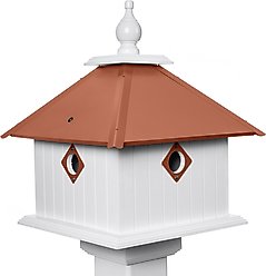 Paradise Birdhouses Carriage Bird House, Hammered Copper