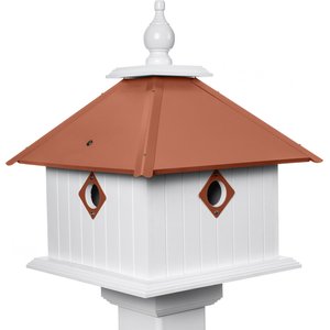 Paradise Birdhouses Carriage Bird House, Hammered Copper