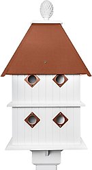 Paradise Birdhouses Manor Bird House, Hammered Copper