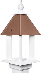 Paradise Birdhouses Pavilion Bird Feeder, Hammered Copper