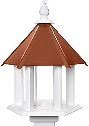 Paradise Birdhouses Azalea Bird Feeder, Hammered Copper