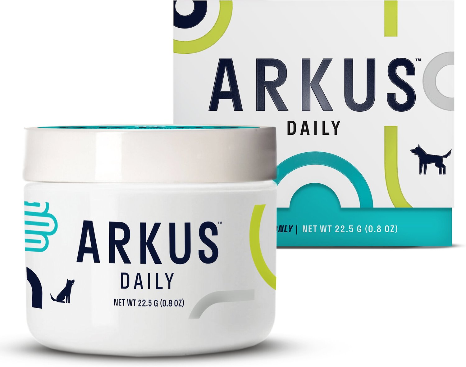 Arkus Daily All-Natural Probiotic Digestive Dog Health Supplement, 0.8-oz jar