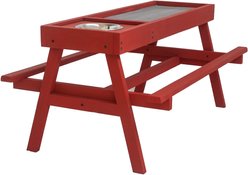 Coops & Feathers Chick-Nic Table Poultry Feeder, Red