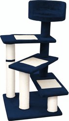 EliteField 40-in Faux Fur Cat Tree, Blue