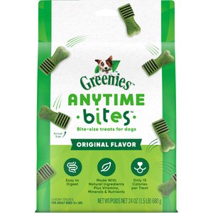 Greenies Anytime Bites Original Flavor Soft & Chewy Dog Treats, 24-oz bag