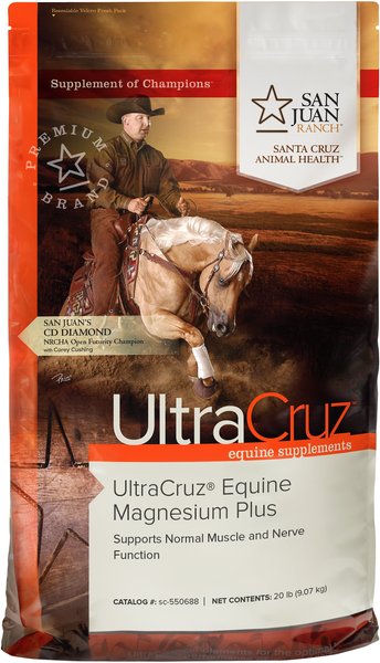 ULTRACRUZ Equine Magnesium Plus Pellet Horse Supplement 20 lb bag