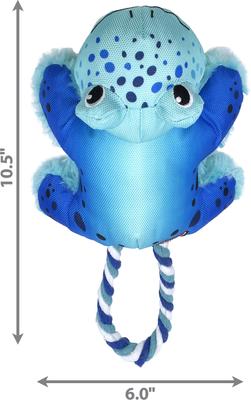 Show full view: KONG Cozie Tuggz Frog Dog Toy, Small/Medium slide 2 of 4