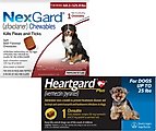 Bundle: Heartgard Plus for Dogs, 1 Chew (1-mo. supply) & NexGard for Dogs, 1 Chew (1-mo. supply)