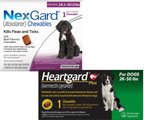 Bundle: Heartgard Plus for Dogs, 1 Chew (1-mo. supply) & NexGard for Dogs, 1 Chew (1-mo. supply)