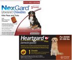 Bundle: Heartgard Plus for Dogs, 1 Chew (1-mo. supply) & NexGard for Dogs, 1 Chew (1-mo. supply)