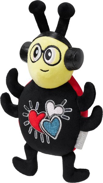 Frisco Valentine Jammin' Ladybug Plush Squeaky Dog Toy, Medium slide 1 of 6