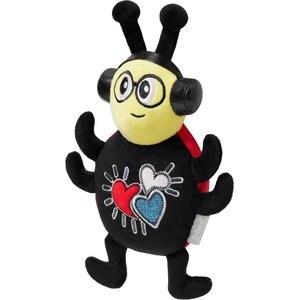Frisco Valentine Jammin' Ladybug Plush Squeaky Dog Toy, Medium