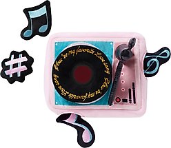 Frisco Valentine Love Song Record Player Hide & Seek Puzzle Plush Squeaky Dog Toy, Small/Medium