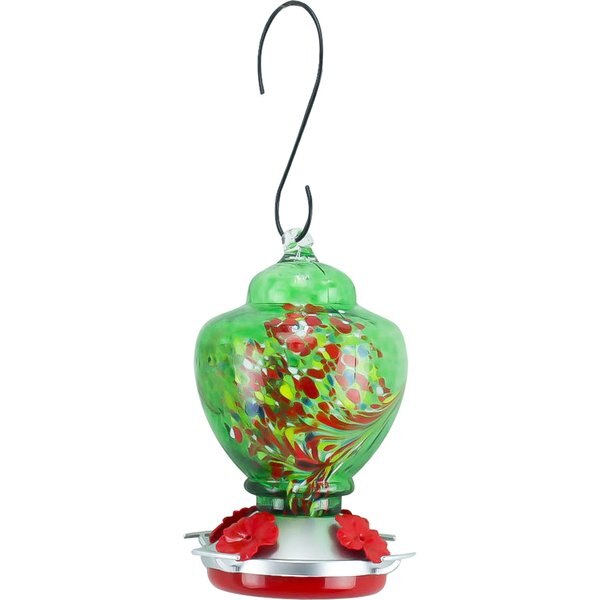 RED CARPET STUDIOS Hummingbird Feeder, Green, 37.19oz