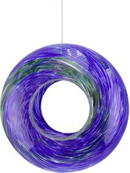 Red Carpet Studios Round Bird Feeder, Blue/Green, 14.08-oz