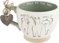 Mud Pie Talk To The Tail Dog Mug & Dog Tag Set, Blue