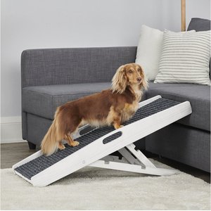 Carlson Pet Products Heritage & Home Indoor Wooden Cat & Dog Ramp, White