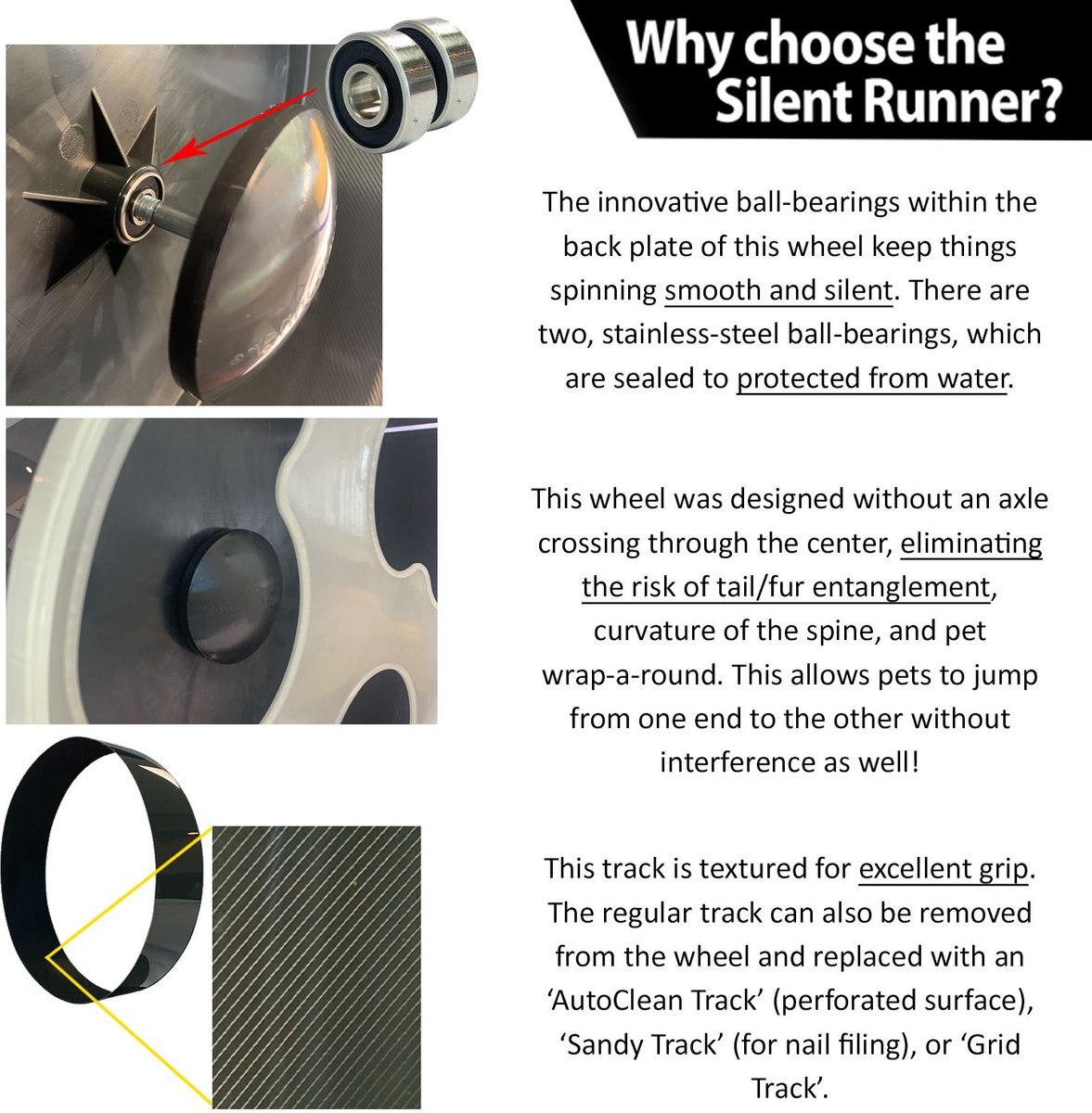 EXOTIC NUTRITION Silent Runner Small Animal Exercise Wheel, Glow