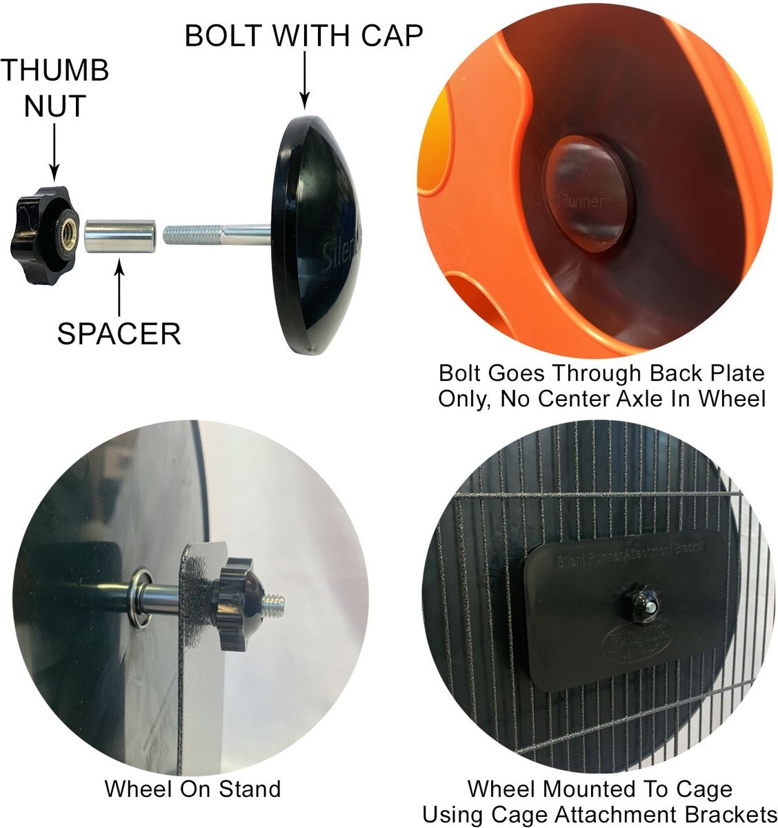 EXOTIC NUTRITION Silent Runner Small Animal Exercise Wheel, Glow