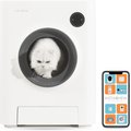 INSTACHEW PURRCLEAN Smart WiFi Enabled Covered Automatic Self-Cleaning Cat Litter Box, White