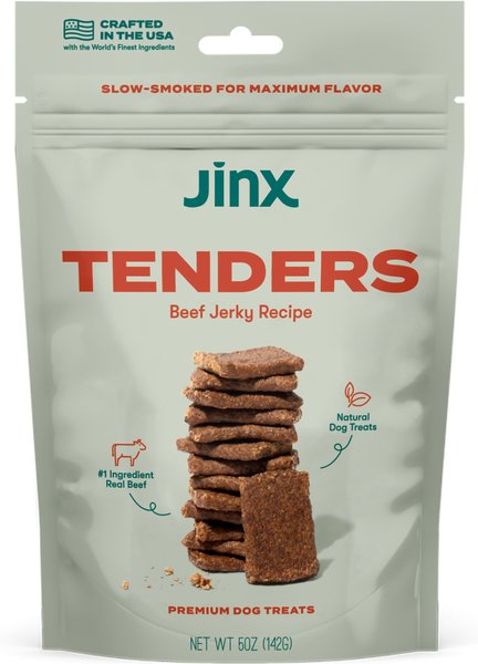 Jinx Beef Tenders Jerky Dog Treats, 5-oz bag
 slide 1 of 7