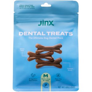 Jinx Medium Dental Dog Treats, 7 count