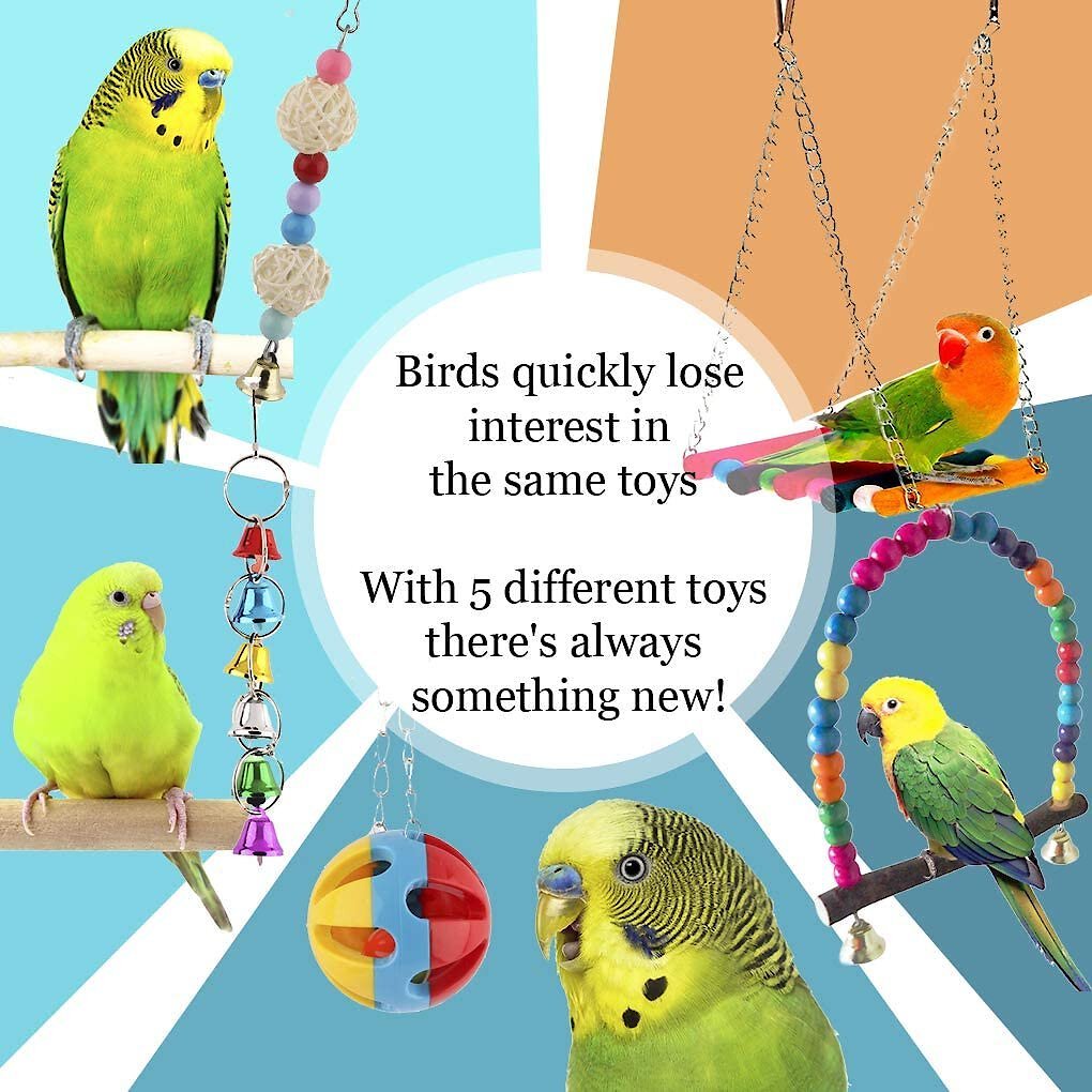 SUNGROW Parakeet & Budgie Swing Toy & Hammock Set - Chewy.com