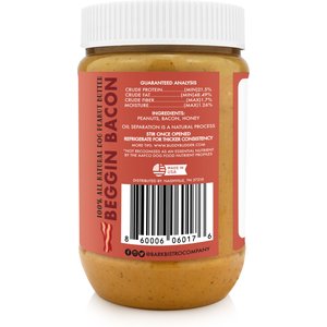 Bark Bistro Company Banging Bacon Buddy Budder Dog Lickable Treats, 17-oz jar