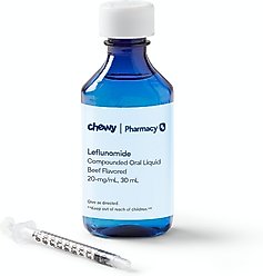 Leflunomide Compounded Beef Flavored Oral Liquid for Dogs & Cats, 20-mg/mL, 30 mL
