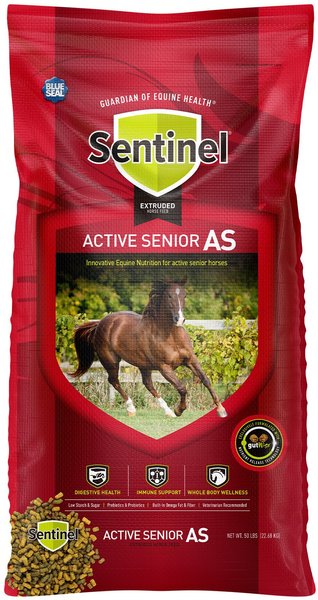 Blue Seal Sentinel Active Senior horse Food, 50-lb bag slide 1 of 8