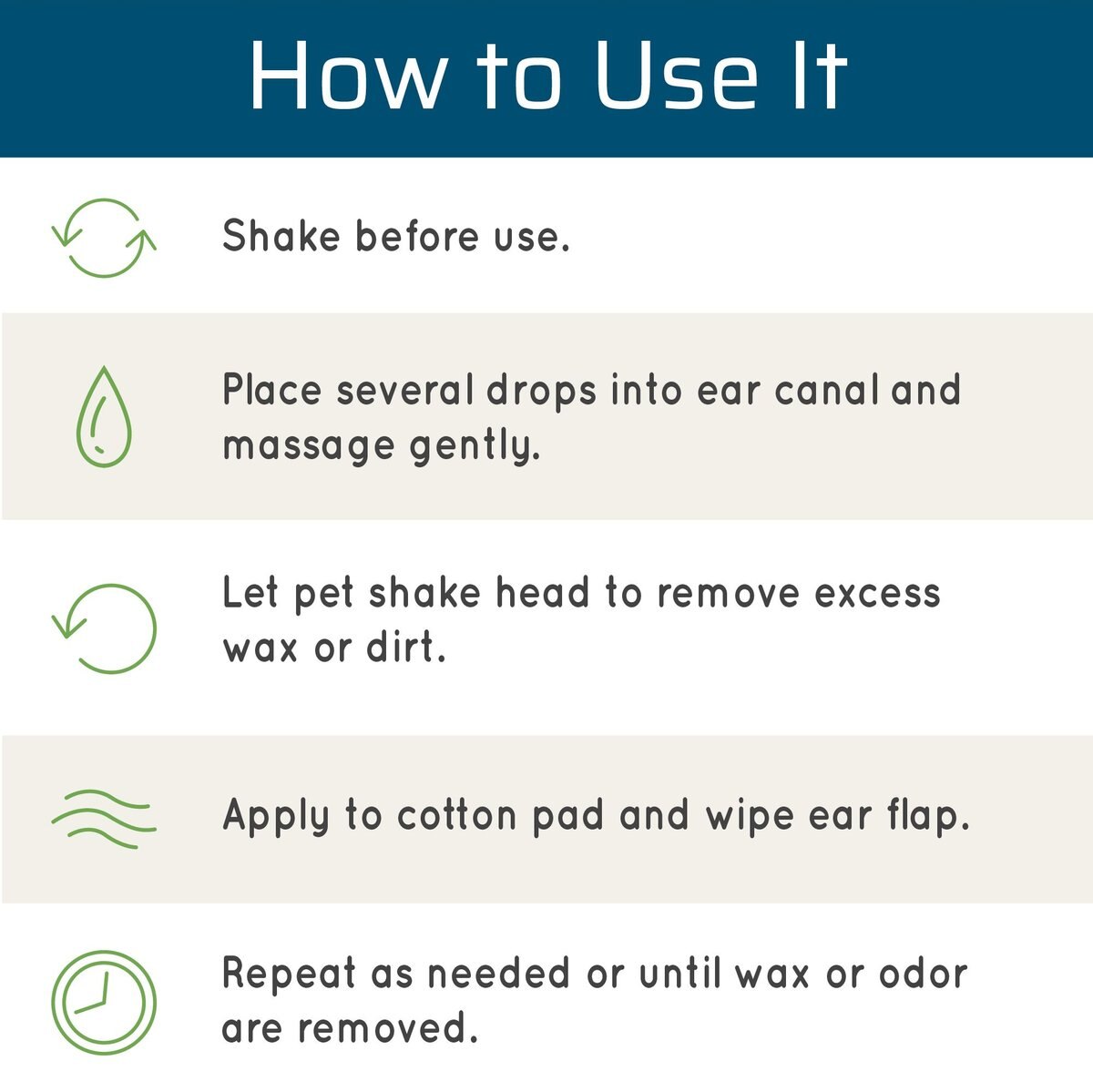 WONDERCIDE Dog & Cat Ear Wash, 2oz bottle