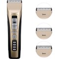 PATPET P930 Rechargeable Five-Level Speed Regulation Seat Pet Hair Grooming Clippers, Gold