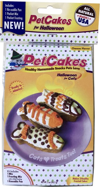 PetCakes Halloween Cheese Flavored Cake Kit Cat Treats, 5-oz bag slide 1 of 4