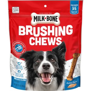 Milk-Bone Brushing Chews Daily Dental Dog Treats, 27.5-oz bag