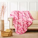 Allisandro Microplush Fleece Polyester Dog & Cat Blanket, Pink, X-Large