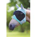 Shires Equestrian Products Air Motion Horse Fly Mask with Ears, Aqua, Full