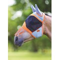 tShires Equestrian Products Air Motion Horse Fly Mask with Ear & Nose Fringe, Orange, X-Large Full