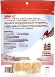 Earth Animal No-Hide Long Lasting Natural Rawhide Alternative The Feast Recipe Stix Chew Dog & Cat Treat Sticks, 10 count slide 2 of 9