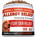 StrellaLab Anti Itch Allergy Relief Omega Dog Chews, 120 count